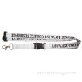 thick woven lanyard with word printing